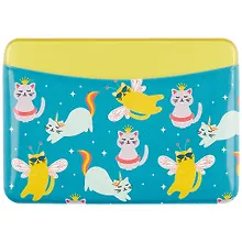 Купить Чехол для карточек горизонтальный Коты с крыльями (ДКГ2021-47) — Фото №1