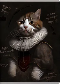 Купить Тетрадь в клетку Listoff, "Пушистые аристократы", А4, 96 листов — Фото №1