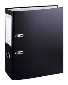 Купить Папка архивная 70мм А4 черная, бумвинил, прозр.карман, СТАММ — Фото №1