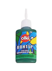 Купить Рельефная акриловая краска "Контур" (Изумрудный), 20 мл — Фото №1