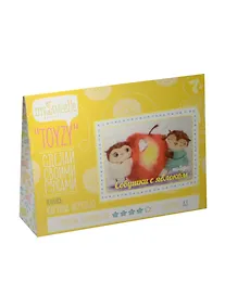 Купить Набор TOYZY Совушки с яблоком (TZ-P026) (картина шерстью А3) (7+) (упаковка) — Фото №1