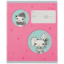 Купить Тетрадь в линейку Unnika, "Лучшие друзья", 12 листов, в ассортименте — Фото №1