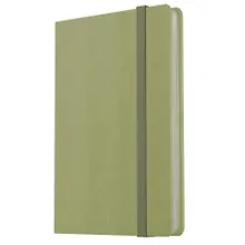 Купить Записная книжка А7 80л лин. "Joy Book. Чай матча" иск.кожа, тонир.блок, скругл.углы, ляссе, резинка, карман на задн.форзаце — Фото №1