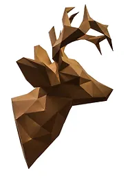 Купить Набор для сборки полигональных фигур: Олень (Коричневый) — Фото №1