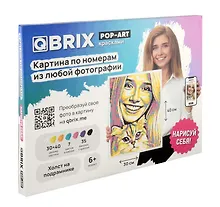 Купить Картина по номерам из любой фотографии QBRIX POP-ART 30х40 — Фото №1