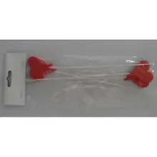 Купить Сувенир Феникс Декоративное украшение "Красные сердечки" деревян. (27.6*9.5*0.6см, 4 шт) 36938 — Фото №1