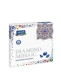 Купить Алмазная мозаика MAZARI Орнамент 3 30х30см частичная выкладка, стразы разного размера — Фото №1