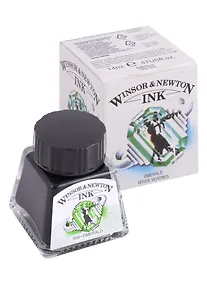 Купить Тушь художественная Winsor&Newton, 14 мл, изумрудная — Фото №1