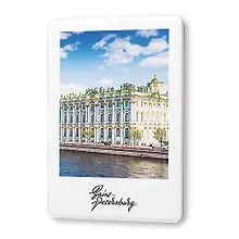 Купить Сувенир, Магнит Эрмитаж и Нева 5,6*8,3см, картон — Фото №1