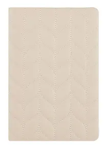 Купить Ежедневник недат. А5 164л "Лайка" бежевый,кожзам, тв.переплет, обл.поролон,стеганная строчка, офсет, ляссе, подар.карт.коробка — Фото №1