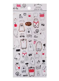 Купить Наклейки бумажные Белые медведи, микс 2 вида 17036 — Фото №1