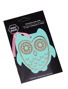 Купить Закладка для книг Счастливая сова (желтая) — Фото №1