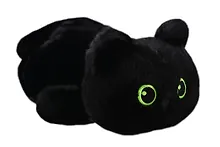 Купить Мягкая игрушка Котенок лежит черный (40см) (12-28082025-146) — Фото №1