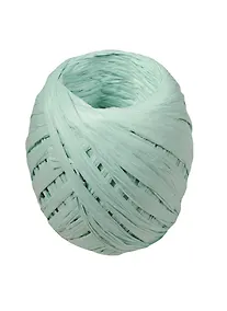 Купить Набор для упаковки, кокон, рафия, 20м, крафт уп., мятный — Фото №1