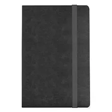 Купить Записная книжка А7 80л лин. "Joy Book. Черный агат" иск.кожа, тонир.блок, скругл.углы, ляссе, резинка, карман на задн.форзаце — Фото №1