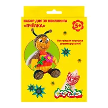 Купить Набор для творчества Каляка-Маляка Квиллинг Пчелка европодвес НККМ-П — Фото №1