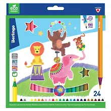 Купить Карандаши цветные Berlingo, "Цирк", пластиковые 24 цвета — Фото №1