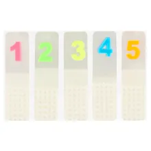 Купить Набор самоклеящихся закладок «1 – 5», 5 блоков — Фото №1