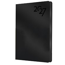 Купить Ежедневник дат. 2027г. А6 176л "Soft Touch" черный, иск.кожа, интегр.переплет, тонир.блок, скругл.углы, ляссе, инд.уп — Фото №1