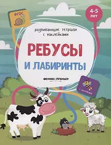 Купить Ребусы и лабиринты. 4-5 лет. С наклейками — Фото №1