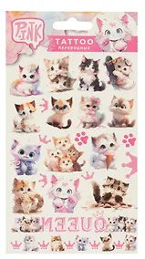 Купить Наклейки-тату переводные "Котики 3" — Фото №1