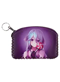 Купить Кошелек на молнии Аниме Девушка с леденцом (Сёдзё) (цветная) (9х13) (кожзам) — Фото №1