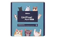 Купить UniPixel Magnet mini Алмазная мозаика на фигурных магнитах Мемные коты (12 шт.) — Фото №1