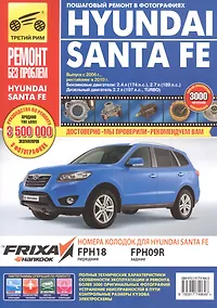 Купить Hyundai Santa Fe  c 2006/2010 г., бенз. дв. 2.4 л, 2.7л,  диз. дв. 2.2 л. Руководство по эксплуатации, техническому обслуживанию и ремонту. — Фото №1