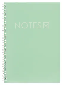 Купить Тетрадь А4 80л кл. "New day. Салатовый" евроспираль, мелов.картон, пантонн.печать, твин.лак — Фото №1