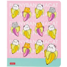 Купить Тетрадь в клетку Hatber, "Котоеда", 48 листов, в ассортименте — Фото №1