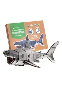 Купить 3D пазл Makebug «Белая акула», линейка Bring Nature Home. Арт. MB-B-0010 — Фото №1