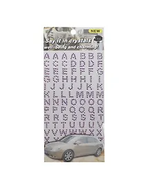 Купить Набор для творчества Стразы-буквы (1461-8A(ABC)/6) (сиреневые) — Фото №1