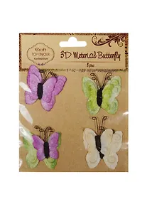 Купить Бабочки 3D тканевые ассорти (4шт.) (S20494782-8) — Фото №1