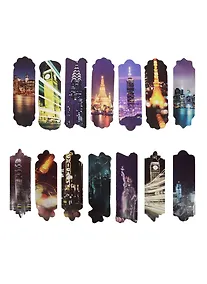 Купить Закладки бумажные Ночной город (004157) — Фото №1