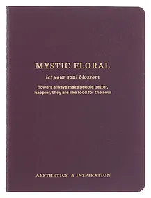 Купить Записная книжка А6 32 листа, нелинованная, "Blossom" фиолетовый, сшивка — Фото №1