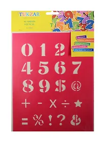 Купить Трафарет пластиковый Цифры 20*25см, мягкий гибкий пластик — Фото №1