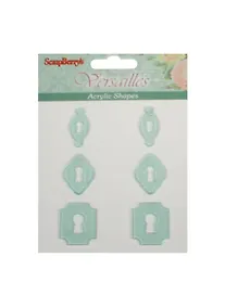 Купить Акриловые украшения Замочки (SCB45001006) (6шт.) (упаковка) — Фото №1