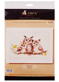 Купить Набор для вышивания Алиса  Совушки 22х13см — Фото №1
