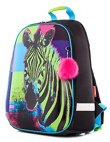 Купить Рюкзак, Hatber/Хатбер ERGONOMIC light-Зебра 37*29*17см, EVA материал светоотраж. 2 отделения на молнии — Фото №1
