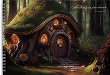 Купить Альбом для рисования Listoff, "Сказочный домик", А4, 20 листов, на гребне — Фото №1