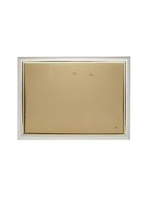 Купить Рама 25*35 деревянная, цв. белый с золотом, со стеклом, Двуреченский — Фото №1