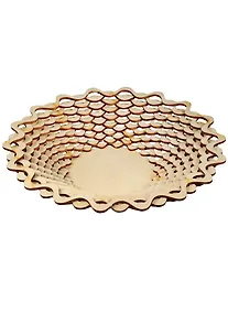 Купить Игрушка из дерева Ваза большая узкая Волна (плетенка) (243х246х50) (162844) (Полноцвет) — Фото №1