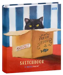 Купить Скетчбук 290*290 32л "Узнай себя! (Lucia Heffernan)" 160г/м2, тв. обложка, спираль, оборот с пошаговыми эскизами — Фото №1