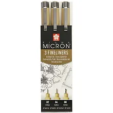 Купить Ручки капиллярные «Pigma Micron», Sakura, 3 штуки — Фото №1