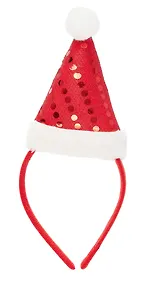 Купить Ободок новогодний Колпак Деда Мороза (текстиль) (12-06141-P10) — Фото №1