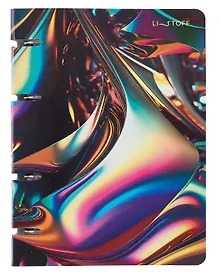 Купить Тетрадь 100л кл. "Яркий блеск" на кольцах, мел.картон, ламинация Chameleon, квадр.корешок, скругл.углы — Фото №1