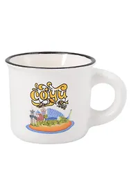 Купить Кружка маленькая белая Побережье (фарфор) (75мл) (Сочи) (065-9-M-135-D9-W) — Фото №1