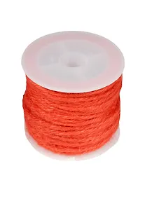 Купить Бечевка для декорирования на пластиковой бобине 10м красная — Фото №1