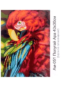 Купить Алмазная мозаика "Попугай Ара", 30х40 см — Фото №1