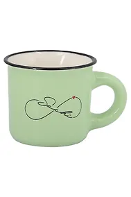 Купить Кружка маленькая зеленая Бесконечность (фарфор) (75мл) (Сочи) (065-9-135-D3) — Фото №1
